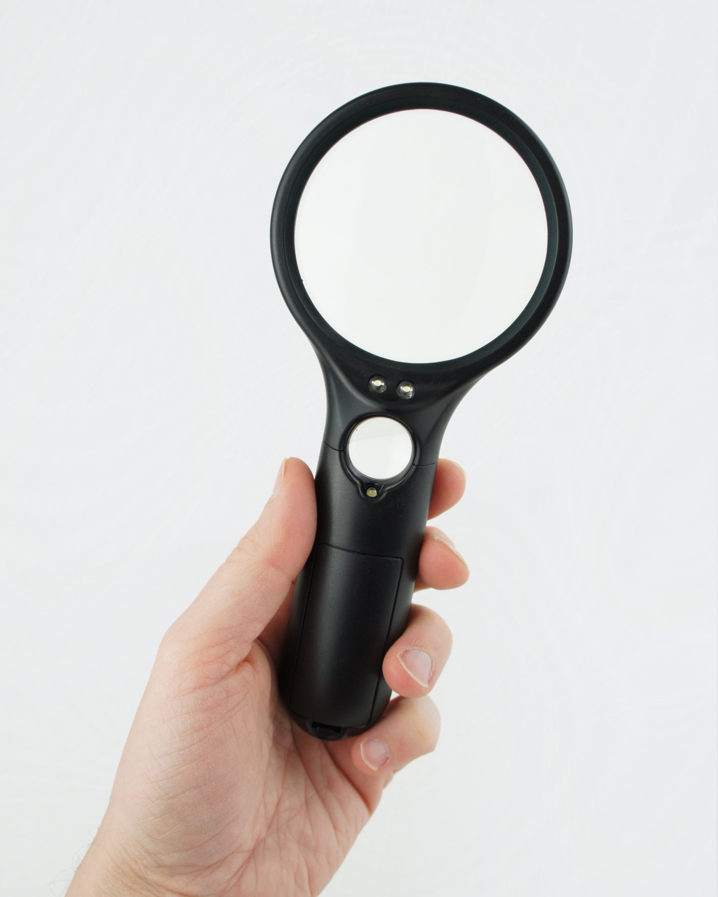 Loupe double lentille avec LED
