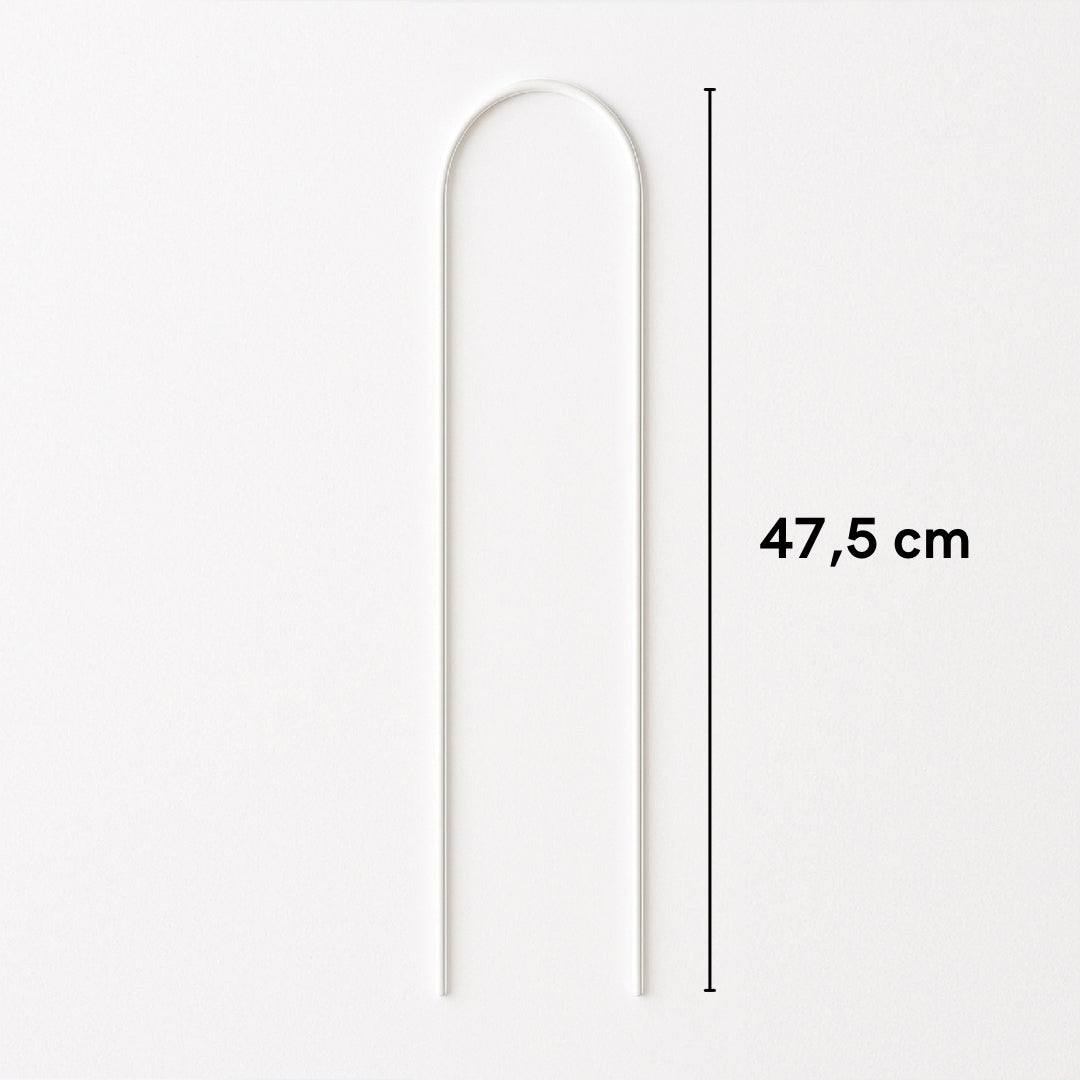 Tuteur en U transparent – 47,5 cm