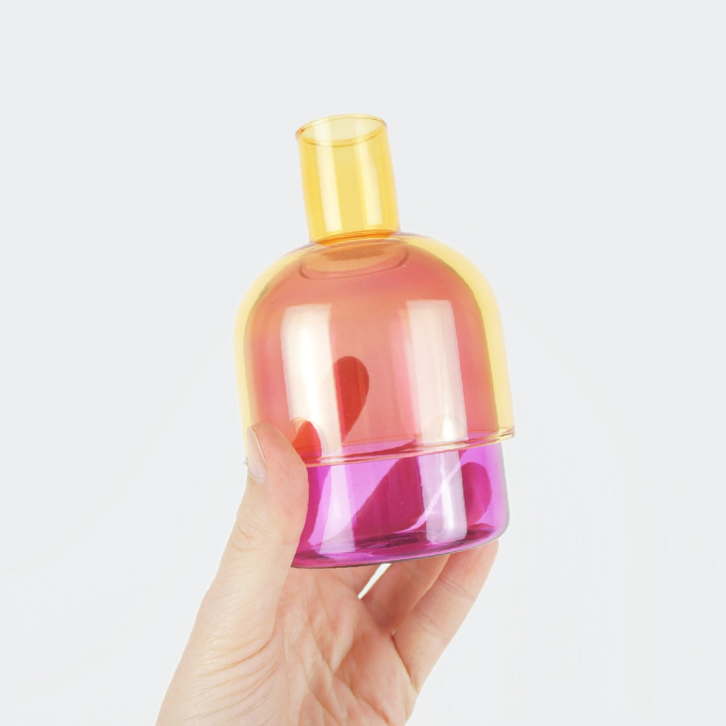 Vase verre Duo coloré