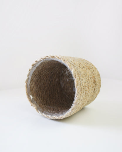 Cache-pot panier jute 12cm