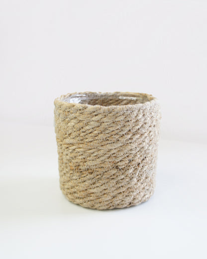 Cache-pot panier jute 12cm