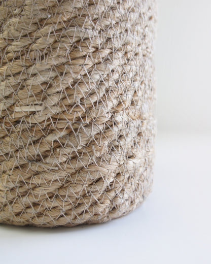 Cache-pot panier jute 12cm