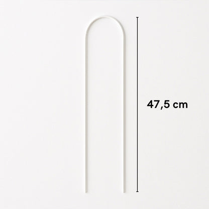Tuteur en U transparent – 47,5 cm