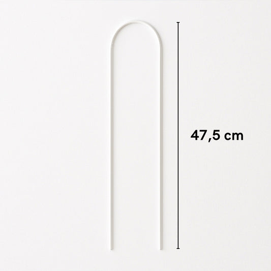Tuteur en U transparent – 47,5 cm