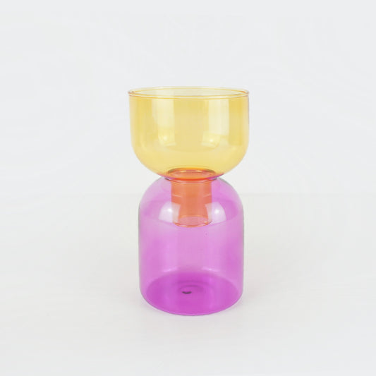 Vase verre Duo coloré