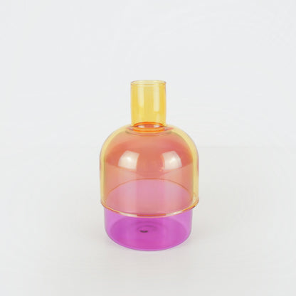 Vase verre Duo coloré